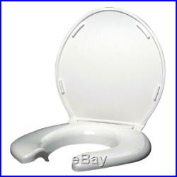 Big John Toilet Seat 1200 lb. Cacpacity Elongated Open Front Cover White