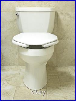 Big John Toilet Seat 3W Handles 1200 lbs Fits Elongated And Round Toilets