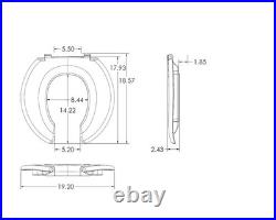 Big John Toilet Seat 3W Handles 1200 lbs Fits Elongated And Round Toilets
