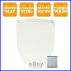 BioBidet Bidet Toilet Seat Adjustable Heat Seatings Remote Control Nightlight