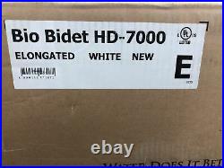 BioBidet Electric Bidet Seat Elongated Toilet Fusion Heating Technology White