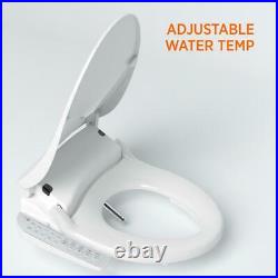 BioBidet Electric Bidet Seat for Elongated Toilets in White with Fusion Heating
