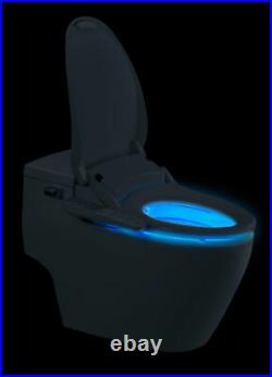 BioBidet Slim One Slim Elongated Bidet Toilet Seat White