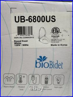 BioBidet USPA UB-6800US SMART ADJUSTABLE BIDET ROUND TOILET SEAT WITH REMOTE