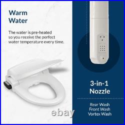 Bio Bidet BB1000 Electric Bidet Toilet Seat, Warm Water with Air Dryer, Heated