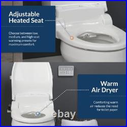 Bio Bidet BB1000 Electric Bidet Toilet Seat, Warm Water with Air Dryer, Heated