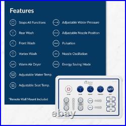 Bio Bidet BB1000 Electric Bidet Toilet Seat, Warm Water with Air Dryer, Heated