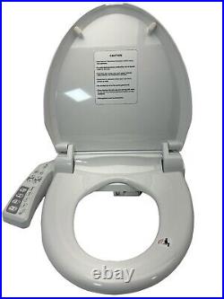 Bio Bidet BB-600S Electric Round Bidet Toilet Seat with Side Panel Controls New