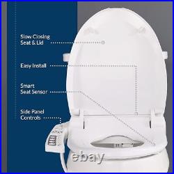 Bio Bidet BB-600 Electric Round Bidet Toilet Seat with Side Panel Controls