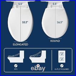 Bio Bidet BB-600 Electric Round Bidet Toilet Seat with Side Panel Controls