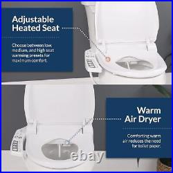 Bio Bidet BB-600 Electric Round Bidet Toilet Seat with Side Panel Controls