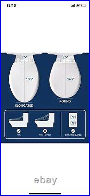 Bio Bidet BB-600 Electric Round Bidet Toilet Seat with Side Panel Controls