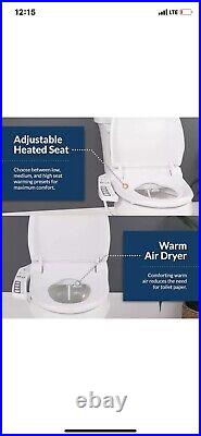 Bio Bidet BB-600 Electric Round Bidet Toilet Seat with Side Panel Controls