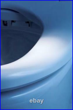 Bio Bidet BB-600 Ultimate Bidet Toilet Seat w Side Control Panel Elongated White