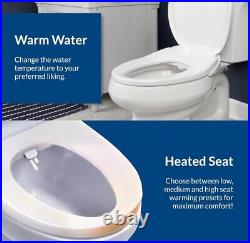 Bio Bidet Bemis BB500 Low Profile Heated Bidet Toilet Seat, Elongated White