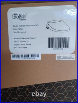 Bio Bidet Discovery DLS Electronic Bidet Toilet Seat Elongated White