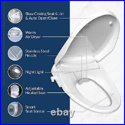 Bio Bidet Discovery DLS Electronic Bidet Toilet Seat Elongated White