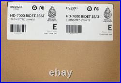 Bio Bidet HD-7000 Electric Bidet Seat for Elongated Toilets in White with Fusion