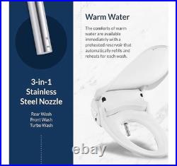 Bio Bidet Slim 2 Electric Bidet Round Toilet Seat Remote Heated Seat Warm Water