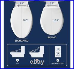 Bio Bidet Slim 2 Electric Bidet Round Toilet Seat Remote Heated Seat Warm Water
