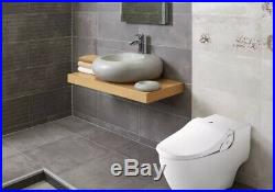 Bio Bidet Slim 2 Two Toilet Seat Bidet with Elongated Bowl In White Biobidet