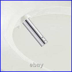 Bio Bidet Slim Two Smart Toilet Seat in Elongated White with Stainless Steel