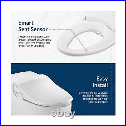 Bio Bidet Slim Two Smart Toilet Seat in Elongated White with Stainless Steel