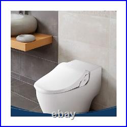 Bio Bidet Slim Two Smart Toilet Seat in Elongated White with Stainless Steel