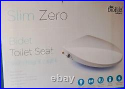 Bio Bidet Slim Zero Bidet Toilet Seat, Non-Electric, Elongated, White