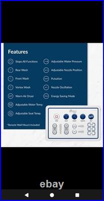 Bio bidet BB-1000 Supreme Electric White Elongated Toilet Seat Remote NEW