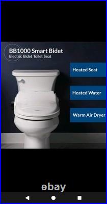 Bio bidet BB-1000 Supreme Electric White Elongated Toilet Seat Remote NEW