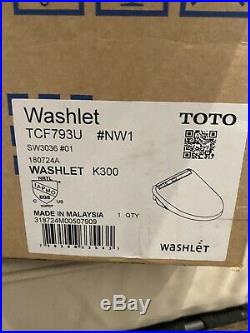 Brand New Toto K300 Washlet Electric Bidet Seat For Elongated Toilet White