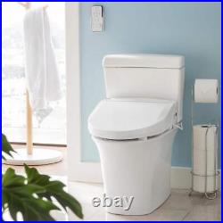 Brondell Bidet Toilet Seat Deodorizing Adjustable Water Pressure Plastic White