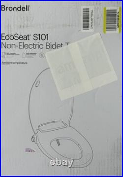 Brondell Bidet Toilet Seat Non-Electric Swash Ecoseat White S101EW
