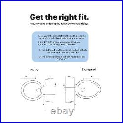 Brondell Bidet Toilet Seat Non-Electric Swash Seat, Fits Round Toilets, White