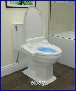 Brondell CL510 Electric Bidet Toilet Seat Elongated White + Remote Open Box