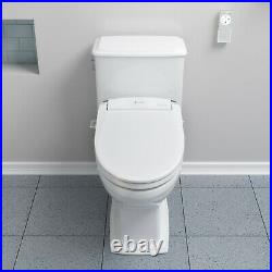 Brondell DS725 Advanced Electric Bidet Toilet Seat Elongated White + Remote