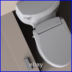 Brondell ELONGATED SE600-EW Advanced Electric Remote Bidet Toilet Seat White