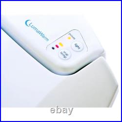 Brondell Heated Toilet Seat Lumawarm Nightlight Elongated Closed Front in White