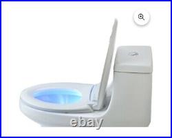 Brondell L60EW Lumawarm Heated Night Light Toilet Seat Elongated White