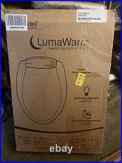 Brondell L60EW Lumawarm Heated Night Light Toilet Seat White