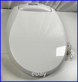 Brondell L60RW Round Toilet Seat Heated Nightlight LumaWarm Plastic White