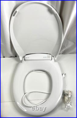 Brondell L60RW Round Toilet Seat Heated Nightlight LumaWarm Plastic White