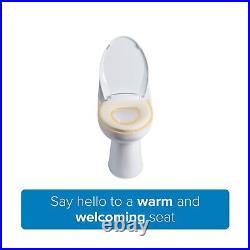 Brondell L60RW Round Toilet Seat Heated Nightlight LumaWarm Plastic White New