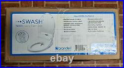 Brondell Swash 1400 Luxury Bidet Toilet Seat Round White + Remote + Filter