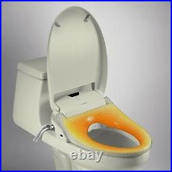 Brondell Swash 1400 Luxury Electric Bidet Toilet Seat Elongated Biscuit+ Remote
