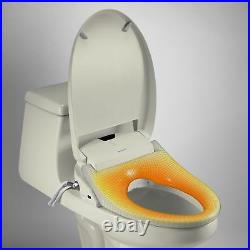 Brondell Swash 1400 Luxury Electric Bidet Toilet Seat Round Beige + Remote