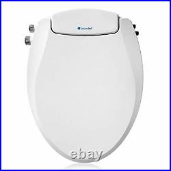 Brondell Swash Ecoseat Non-Electric Bidet Toilet Seat, Fits Elongated Toilets, W