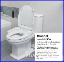Brondell Swash Round SE400 Bidet Seat with Air Dryer, Night Light White Brondell Swash Round SE400 Bidet Seat with Air Dryer, Night Light White