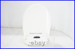 Brondell Swash S1200-RW Luxury Bidet Toilet Seat Round White Light Steel Nozzle